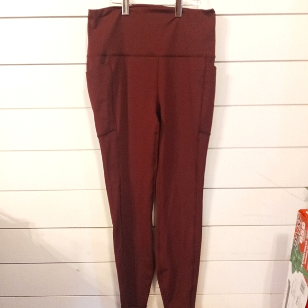 Spyder- Maroon Athletic Leggings